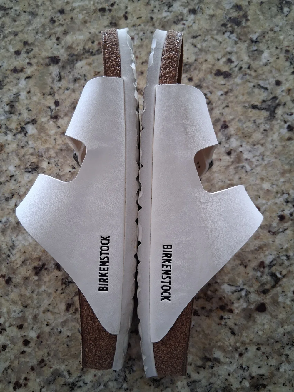 Birkenstock White Double-Buckle Sandals Size 40